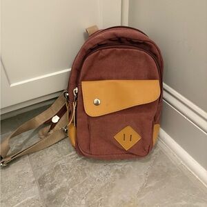 Women’s small canvas backpack